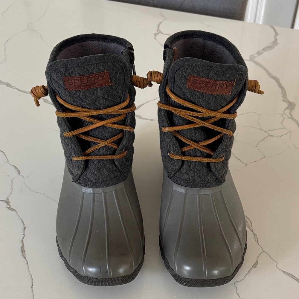 Sperry Gray Rain Boots